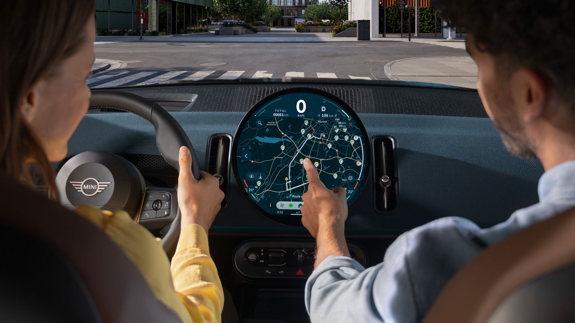 Potpuno električni MINI Countryman - digitalno iskustvo - navigacija